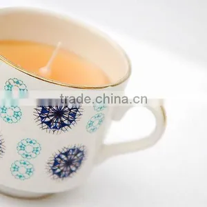 Decorative Tea Cup Shape Soy Candle thumbnail-1