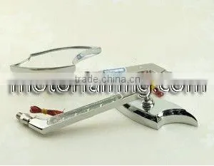 Motor Mirror Integrated Mirror Motor View Mirror Turn Mirror Led Signal Mirror for Honda/kawasaki/suzuki Side Mirrors thumbnail-1