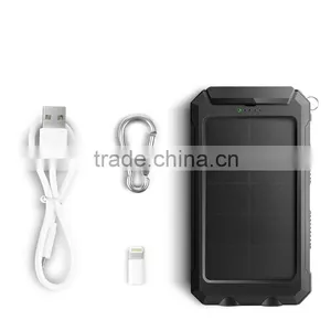 Waterproof Solar Power Bank 20000Mah 12V Solar Power Bank For Laptops thumbnail-4
