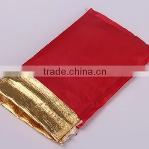 7*9cm In Stock Red Velvet Gift Pouch With Drawstring thumbnail-4