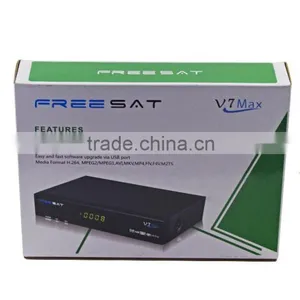 Original Manufacture Support Cccam Newcam Powrvu Biss Key 3G Youtube DVB-S2 Satellite TV Decorder Freesat V7 Max Set Top Box thumbnail-5