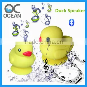 2015 New Arrival Unique Design Yellow Duck Shaped Patented Mini Bluetooth Speaker thumbnail-4