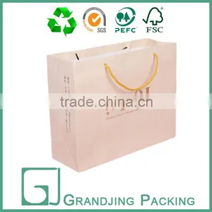 Luxury Pink Transparent Paper Bag Manufactures thumbnail-1