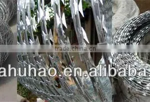Razor Barbed Wire Gill Rope Blade Thorn Rope Galvanized Fence Wire thumbnail-1