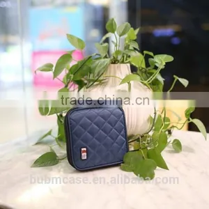 Blue 32 Capacity 230D Space Twill PVC Fabric DVD Case CD Holder Personalized cd Case Multi Disc Dvd Cases thumbnail-5