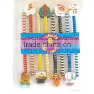 Christmas Non Toxic Pencil Eraser Set thumbnail-1