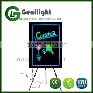 60*80cm Customized Restaurant Erased LED Menu Board Signage Magic thumbnail-2