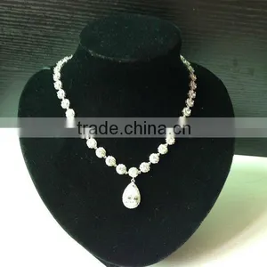 CZ Stone Bridal Jewelry Wedding Dresses Necklace thumbnail-1