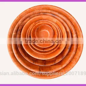 Olive Wood Made,Brown Salad Bowl,Wooden Bowl thumbnail-5