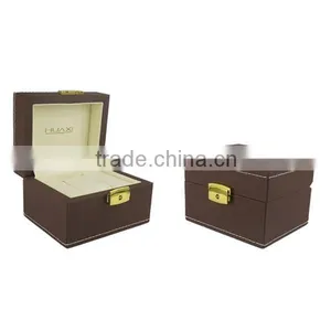 2015 Guangzhou Wholesale Factory Price PU Leather Watch Boxes Display thumbnail-1