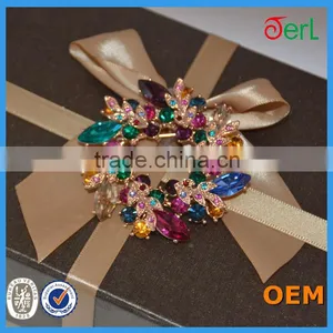 Crystal Flower Wedding Bouquets Brooch thumbnail-4