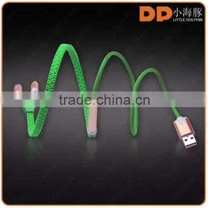 High Speed 2 in 1 Zipper USB Cable 5 Pin to 8 Pin Micro Usb Charging Cable for thumbnail-3