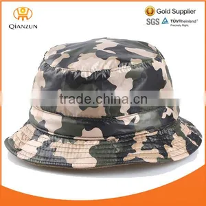 Funny Outdoor Camo Bucket Hat for Sale 100% Polyester Waterproof Custom Camouflage Bucket Hats thumbnail-1