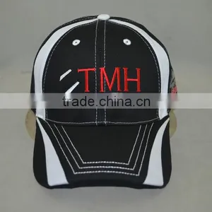 Guangzhou Hat Factory Professional Custom 8 Panel / / Embroidery Logo / 100% Cotton/black Baseball Cap thumbnail-1