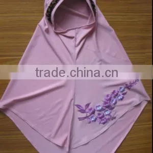 OEM- Malaysia Scarf Arab Hijab Muslim Scarves Embroidered TA002# thumbnail-5