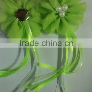 Chiffon Flower With Beads and Pearl/artificial Flower Corsage thumbnail-1