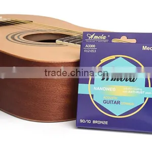 Amola Phosphor Bronze A3100 A3200 A3300 Ulra Thin Coating Acoustic Guitar Strings thumbnail-3