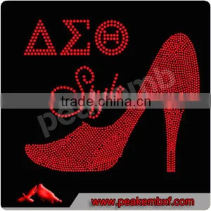 New Design Shining High Heel AEO Style Iron On Heat Transfers For Tshirts thumbnail-1