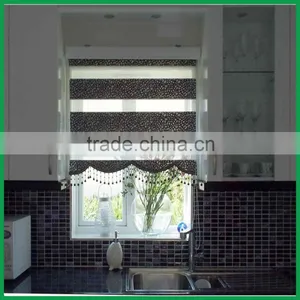 Cheap Price Pleated Zebra Blinds Indoor Roller Blinds Double Layer Zebra Blinds thumbnail-3