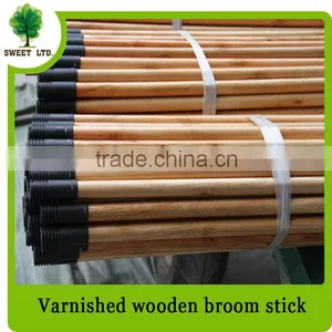 2.2*120cm Varnished Wooden Broom Handle With Plastic Thread thumbnail-5