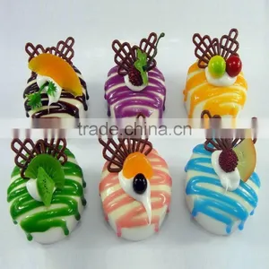 Fake 6 Designs Mixed Artificial Cake Ice Cream for Fridge Magnet Display/Imitated Cake Props for Fake Food Promotion Sales Shop thumbnail-1