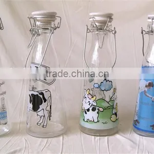 Glass Milk/juice Bottle thumbnail-1