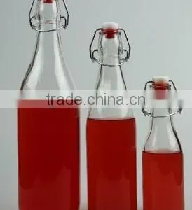 Wholesale Glass Oil Vinegar Cylinder Bottle With Iron Lid 3 Sizes thumbnail-1