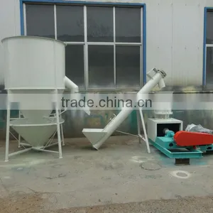 Family Farm Cow and Goat Feed Pellet Production Line(Mixer ,screw Elevator and Pellet Machine) for Cattle and Sheep (CE) thumbnail-1