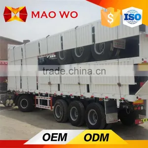 China Factory Cheap Side Wall Cargo Truck Trailer thumbnail-1