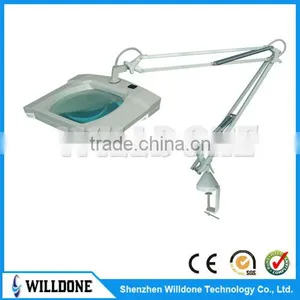 Willdone-RT111.03 Square Light Magnifer, Magnifying Lamp With Clamp thumbnail-1