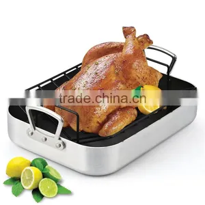 Sample Commercial Nonstick Turkey Chicken Bbq Roaster With Rack thumbnail-5