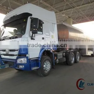 3 Axles 44000Liters Oil Delivery Semi Trailer for Sale With HOWO 420HP Tractor thumbnail-1