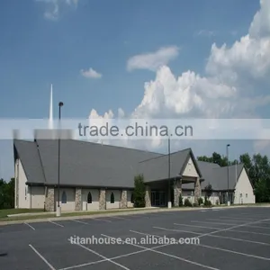 High Quality Light Steel Prefabricated Church Building thumbnail-3