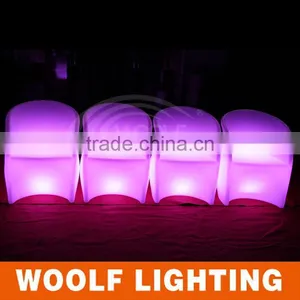 Well Molded Illuminated Hotel and Coffee Shop Used Latest LED Light Up Chair thumbnail-4