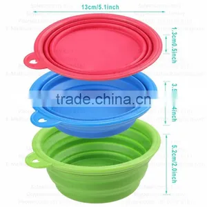 2016 New Portable and Unbreakable Collapsible Silicone Dog Bowl/Silicone Pet Bowls thumbnail-2