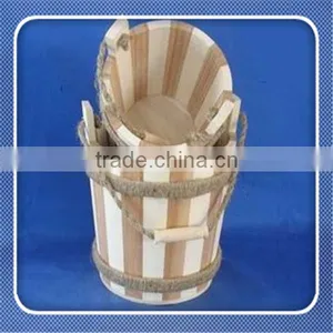 Wholesale Top Grade Antique Wooden Rice Bucket thumbnail-4