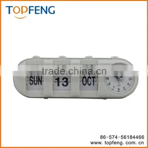 Flip-Date Retro Alarm Clock With Calendar/date Table Clock/table Alarm Clock thumbnail-1