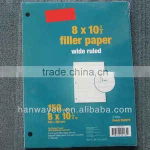 Wide Ruled Filler Paper 8" x 10-1/2" Stocklots Closeout Stock thumbnail-1