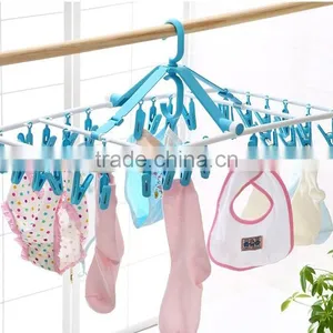 Wholesale Stock 360 Degree Rotate Foldable Plastic Clothes Hangers thumbnail-1
