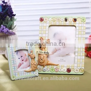 Lovely Giraffe Kangaroos Resin Baby Boy Girl Photo Picture Frame thumbnail-1