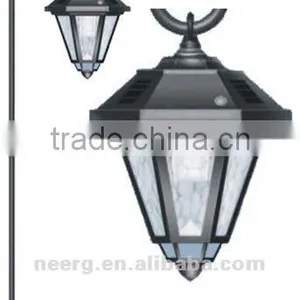 Hexagonal Solar Hanging Lantern With Shepherds Hook thumbnail-1