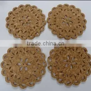 Hot Sale Flower Shape Home Cork Table Mat thumbnail-2