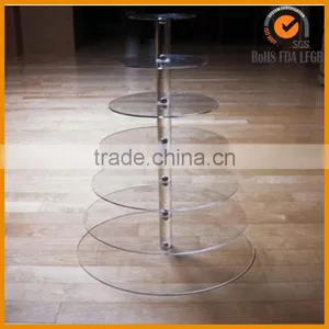 Good Quality 7 Tier /5 Tier /4 Tier Round Acrylic Cupcake Tower Stand thumbnail-2