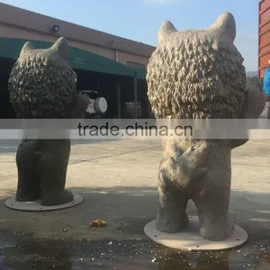 Fiberglass Wolf Statue Figure thumbnail-5