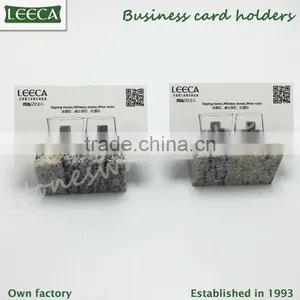 Black Rock Stone Basalt Business Card Holder Office Stationery Set Promotional Gifts thumbnail-3