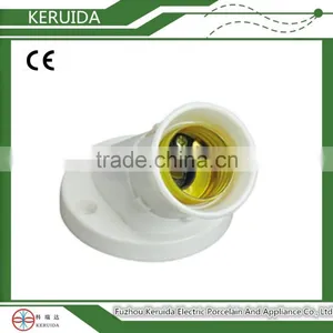 Universal Standard Angled Ceiling Bakelite E27 Lampholder thumbnail-1