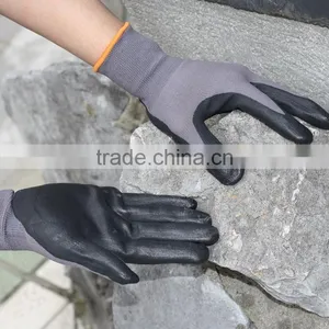 NMSAFETY EN388 4121 Black Nitrile Industrial Gloves thumbnail-1