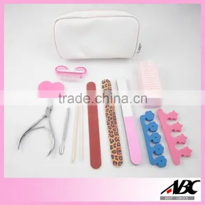 Good Quality White Color Pouch 12pcs Girls Manicure Set thumbnail-1