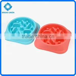 Factory Sale Plastic Slow Feed Dog Bowl Travel Dog Food Bowl thumbnail-3
