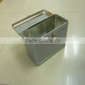 203*90*168mm Tin Lunch Box With Handle and Lock thumbnail-2